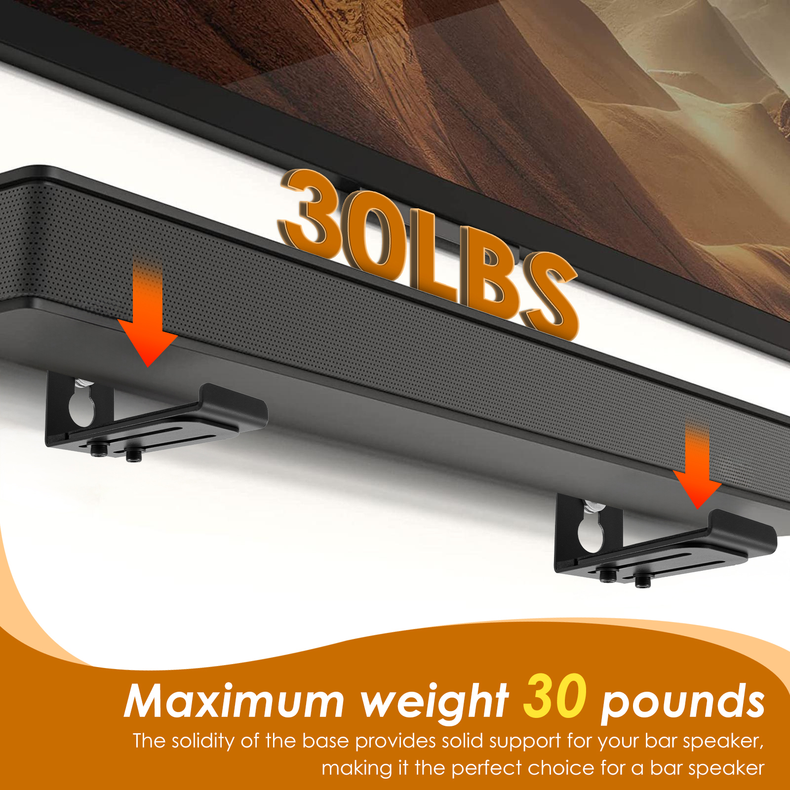 2Pcs Soundbar Speaker Stands W - Home Bar Accessories のレビューと価格