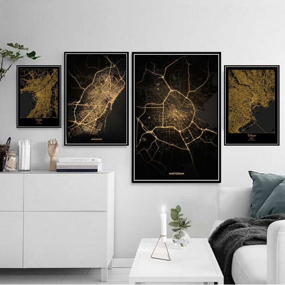 Poster Prints Amsterdam Tokyo  - Home Barcelona のレビューと価格