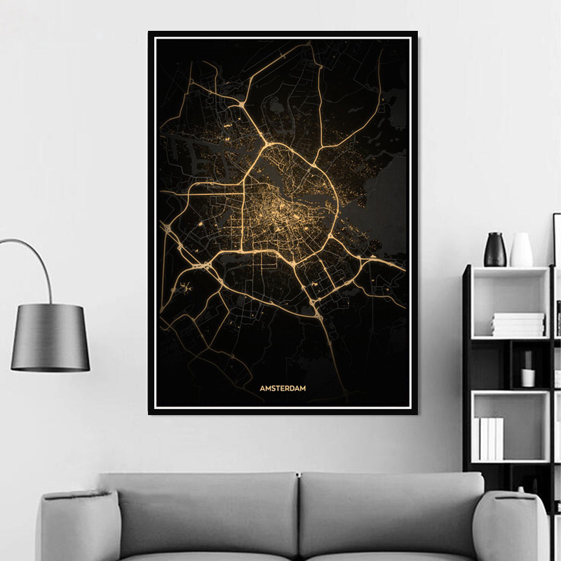 Poster Prints Amsterdam Tokyo  - Home Barcelona のレビューと価格