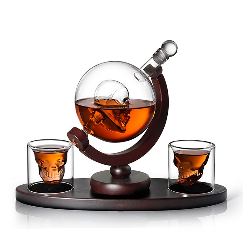 Skull Globe Whiskey Decanter S - Decanter Globe Set のレビューと価格