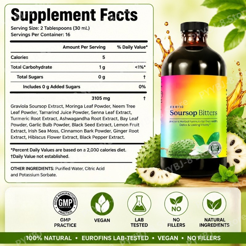 Soursop Bitters Drops Liquid 4 - Bitters Bottle Set のレビューと価格