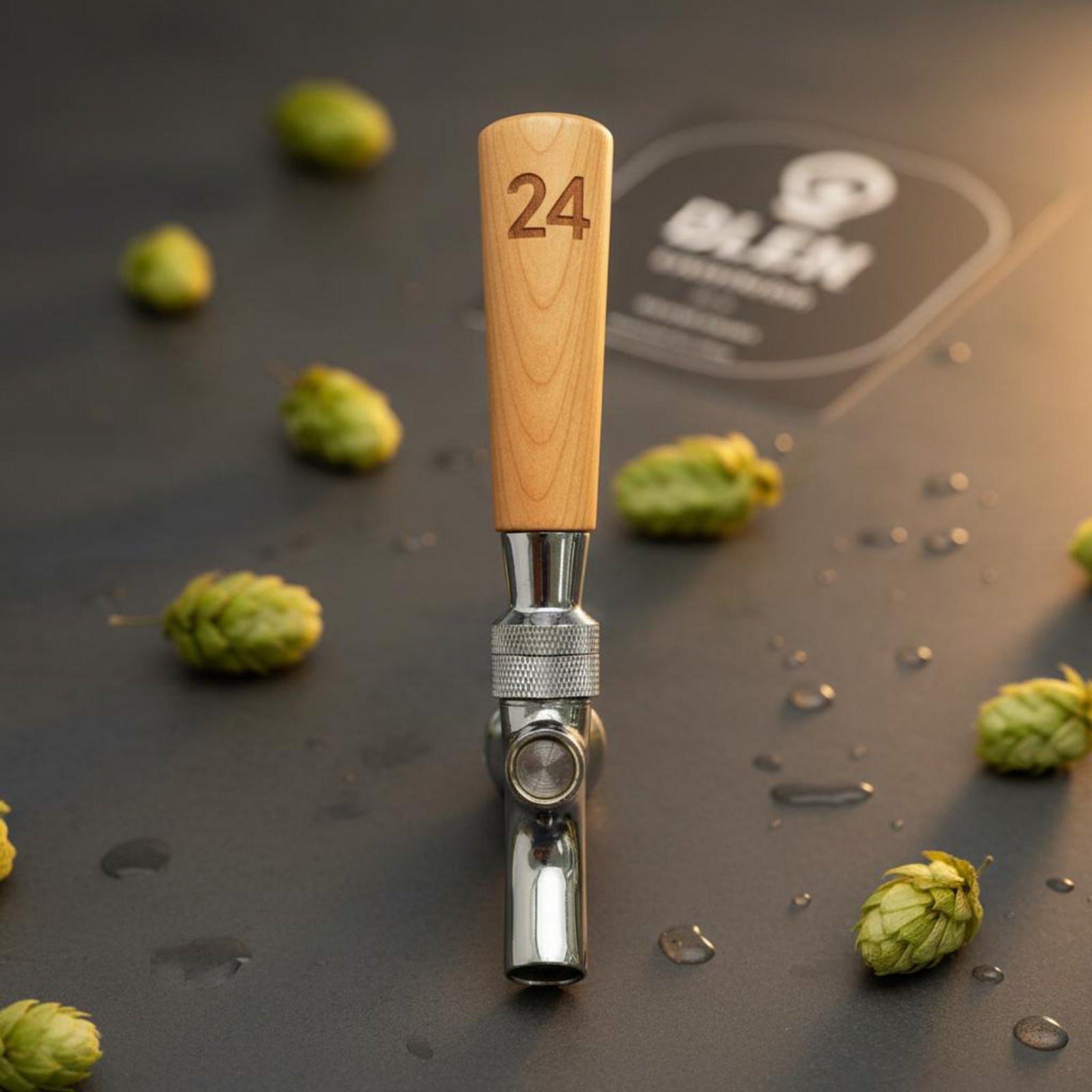 Short Wooden Beer Handle Solid - Home Bar Accessories のレビューと価格