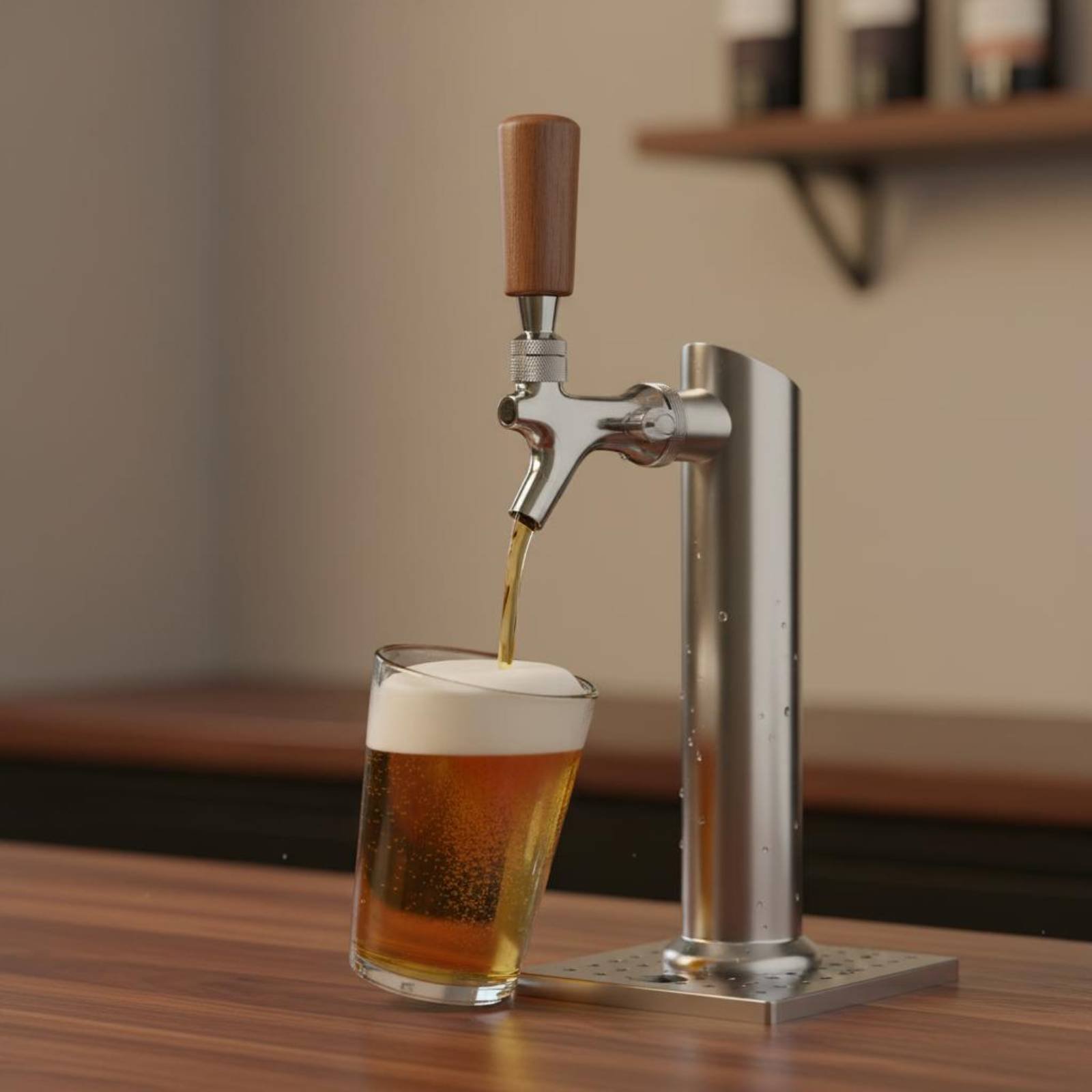 Short Wooden Beer Handle Solid - Home Bar Accessories のレビューと価格