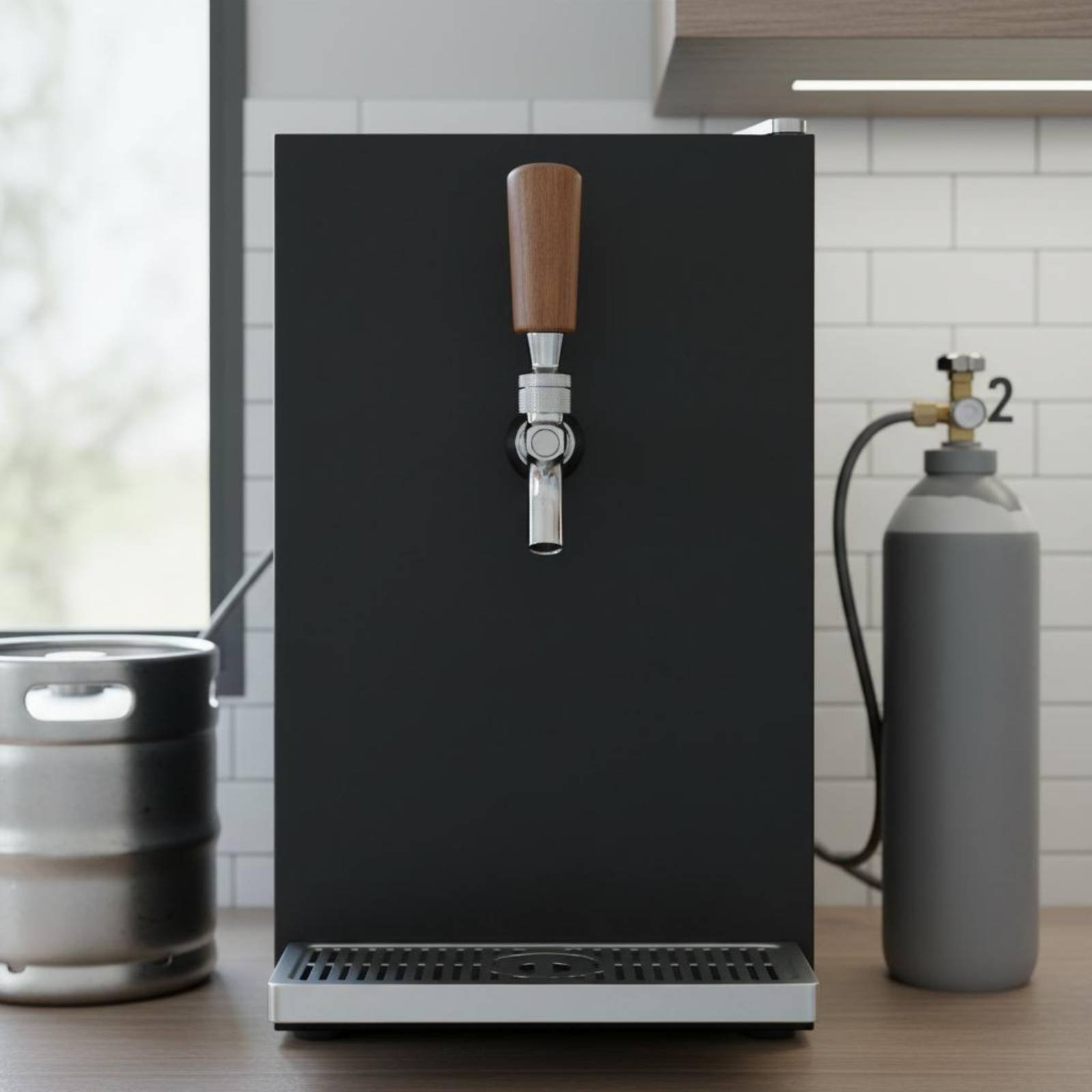 Short Wooden Beer Handle Solid - Home Bar Accessories のレビューと価格