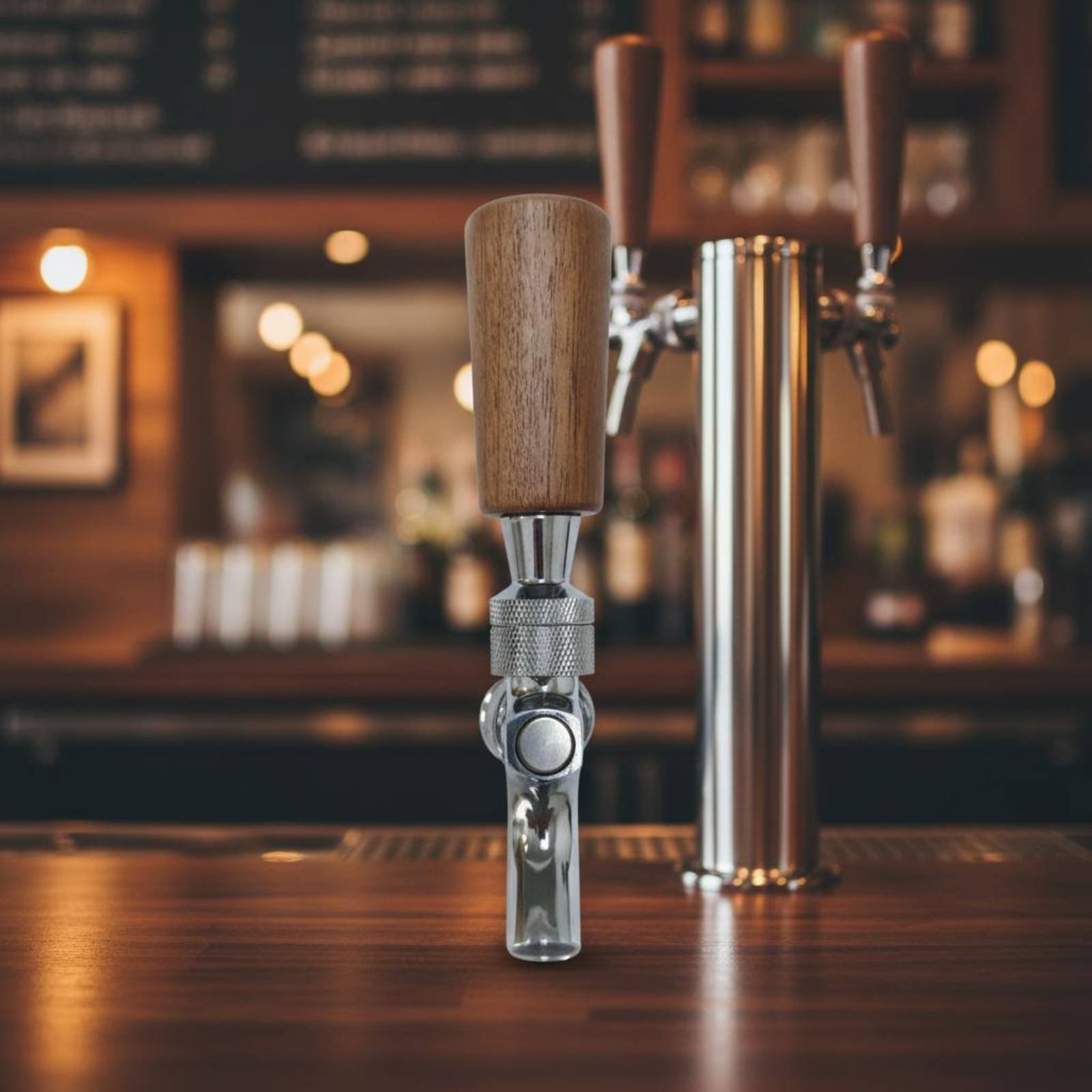 Short Wooden Beer Handle Solid - Home Bar Accessories のレビューと価格