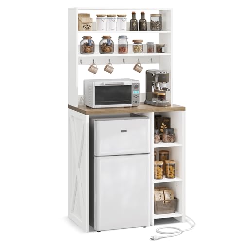 White Farmhouse-Style 6-Tier S - Home Bar Shelves のレビューと価格