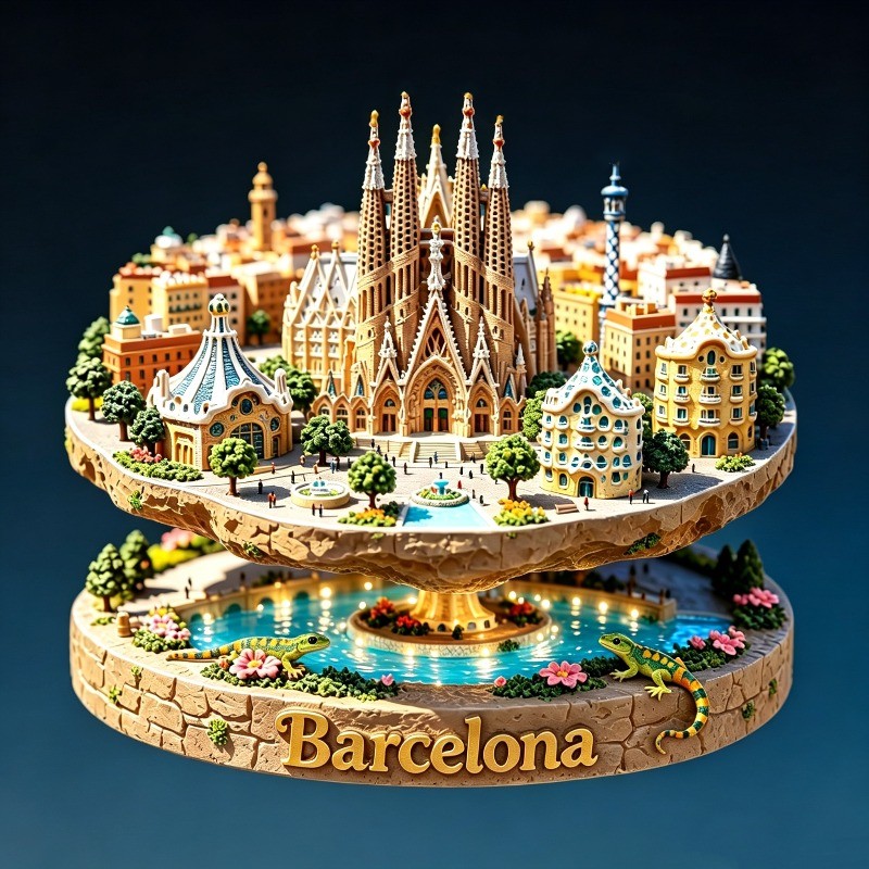 Spain Metal Fridge Magnets Bar - Home Barcelona のレビューと価格
