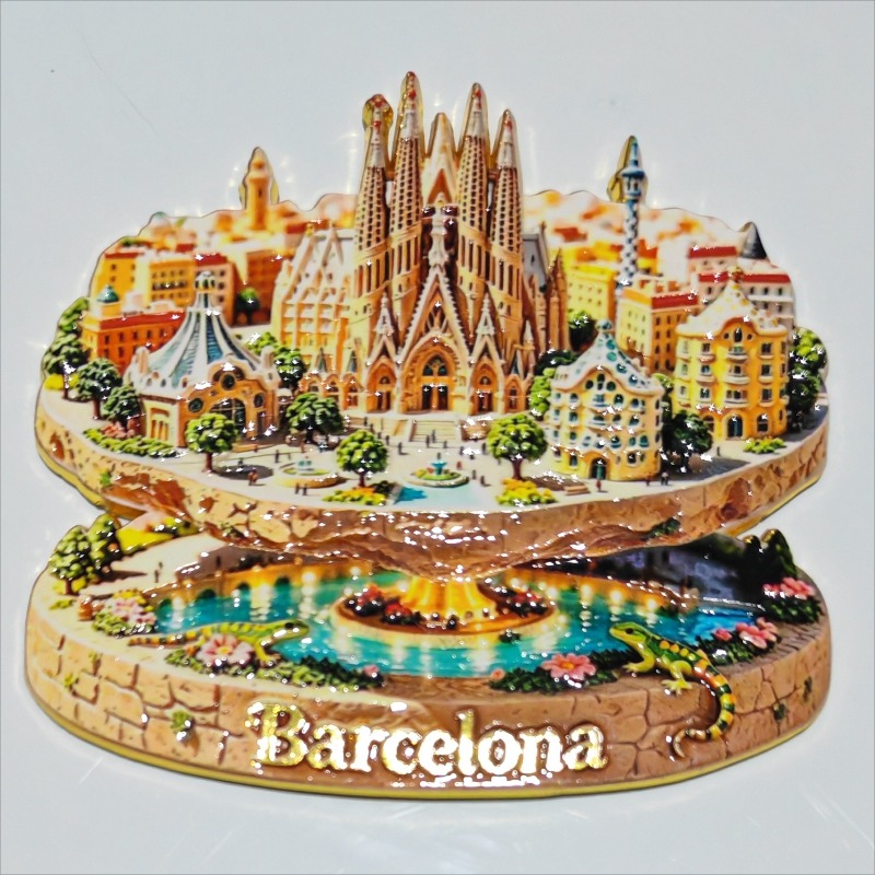 Spain Metal Fridge Magnets Bar - Home Barcelona のレビューと価格