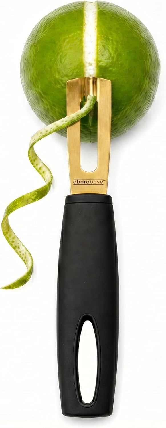 Black Handle Gold Blade Channe - Peeler Channel Knife のレビューと価格
