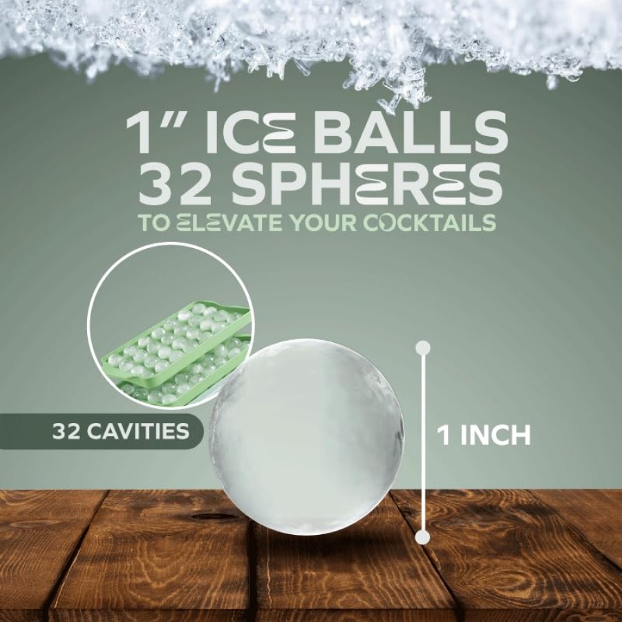 Round Ice Ball Mold Tray 1 Pac - Ice Mold Sphere のレビューと価格